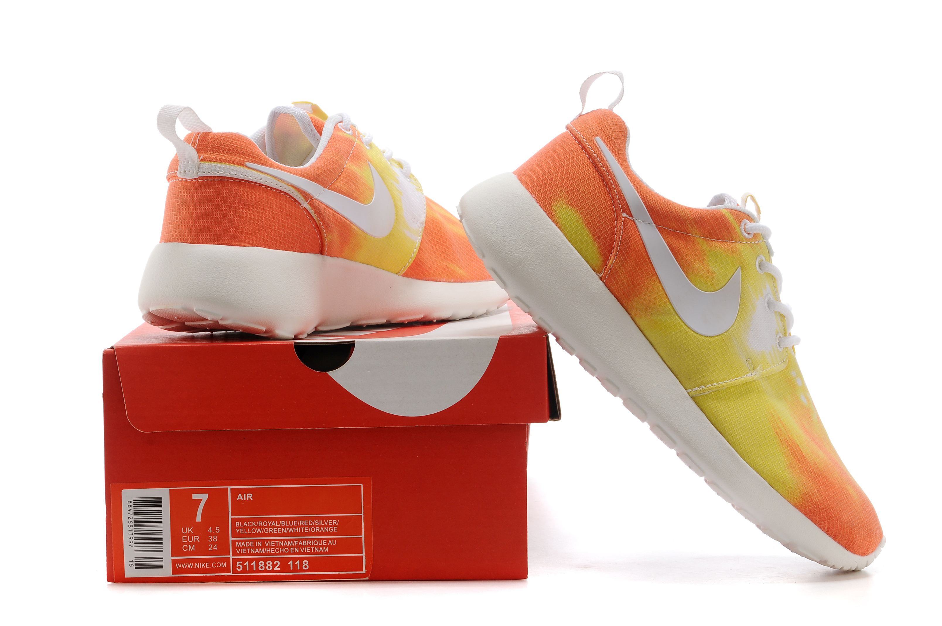 Nike Roshe Run summer print sun set womens mango (3)